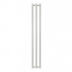 Radiateur à eau chaude mural – Kolona SP 35 blanc - 1200 x 175 mm – 3 tubes – 259 W – Fixations incluses de marque Radox, référence: B9055200
