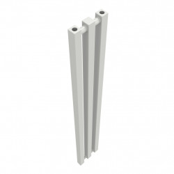 Radiateur à eau chaude mural – Kolona SP 35 blanc - 1200 x 175 mm – 3 tubes – 259 W – Fixations incluses - Radox