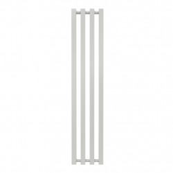 Radiateur à eau chaude mural – Kolona SP 35 blanc - 1200 x 245 mm – 4 tubes – 346 W – Fixations incluses de marque Radox, référence: B9055300