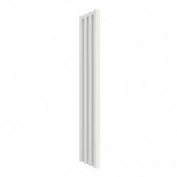 Radiateur à eau chaude mural – Kolona SP 35 blanc - 1200 x 245 mm – 4 tubes – 346 W – Fixations incluses - Radox