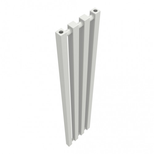 Radiateur à eau chaude mural – Kolona SP 35 blanc - 1200 x 245 mm – 4 tubes – 346 W – Fixations incluses - Radox
