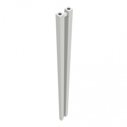 Radiateur à eau chaude mural – Kolona SP 35 blanc - 1500 x 105 mm – 2 tubes – 214 W – Fixations incluses - Radox