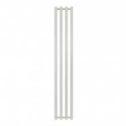 Radiateur à eau chaude mural – Kolona SP 35 blanc - 1500 x 245 mm – 4 tubes – 430 W – Fixations incluses - Radox