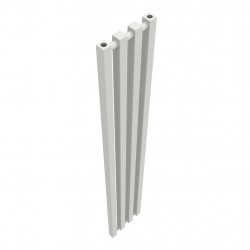 Radiateur à eau chaude mural – Kolona SP 35 blanc - 1500 x 245 mm – 4 tubes – 430 W – Fixations incluses - Radox