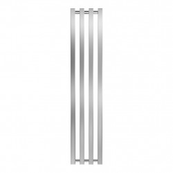Radiateur mural à eau chaude – Kolona SP 35 chrome - 1200 x 245 mm – 4 tubes – 266 W - Radox