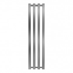 Radiateur à eau chaude mural – KOLONA SP 35 CHROME - 1000 x 245 mm - 4 tubes - 223 W de marque Radox, référence: B9055900