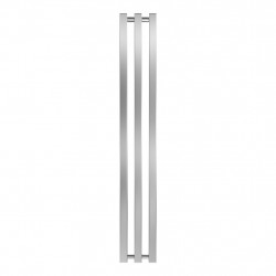 Radiateur à eau chaude mural – KOLONA SP 35 INOX POLI - 1500 x 175 mm - 3 tubes - 238 W - Radox
