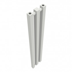 Sèche-serviette à eau chaude mural – Kolona SP 35 blanc - 1000 x 175 mm – 3 tubes – 217 W – Fixations incluses - Radox