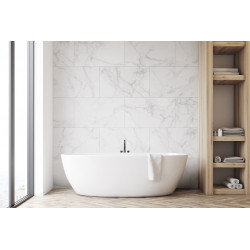 Lot de 3 paquets de dalles murales PVC – Dumawall+ Calacatta – 65 x 37,5 cm – Surface totale 5,85 m² – Pose facile et 100 % étan - DUMAPLAST