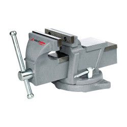 Étau d’établi avec base tournante – 75 mm – Ouverture 63,5 mm – Fonte – Enclume intégrée – Rotation ±60° de marque Holzmann, référence: B9069800