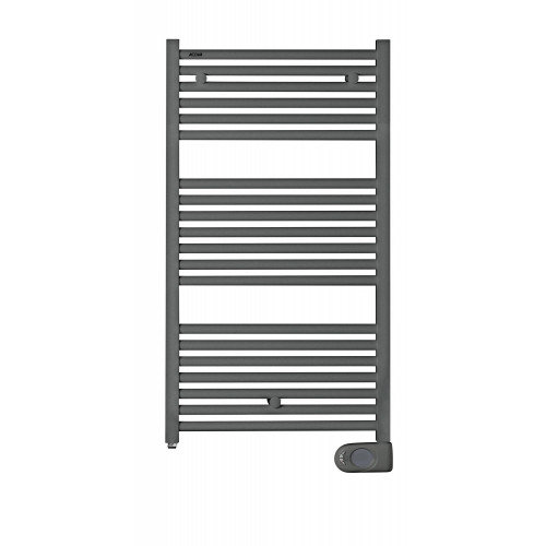Sèche-serviettes électrique – Tweed gris anthracite – 500 W – 96,8 x 50 cm – Inertie fluide - ACOVA
