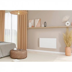 Radiateur électrique à inertie pierre – Sibayak II blanc – 2000 W – Connecté – Programmable – Détection de présence – Format hor - SAUTER