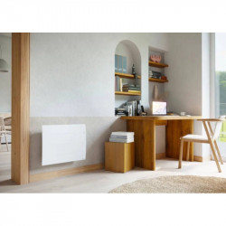 Radiateur électrique à inertie pierre – Sibayak II blanc – 2000 W – Connecté – Programmable – Détection de présence – Format hor - SAUTER