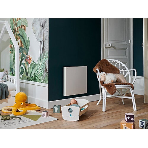 Radiateur électrique connecté à inertie sèche – Arlan blanc – 1500 W – horizontal - ACOVA