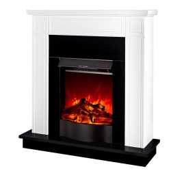 Cheminée électrique – Adam & Corsica blanc – 1500 W – décorative & chauffante - ArtFlame