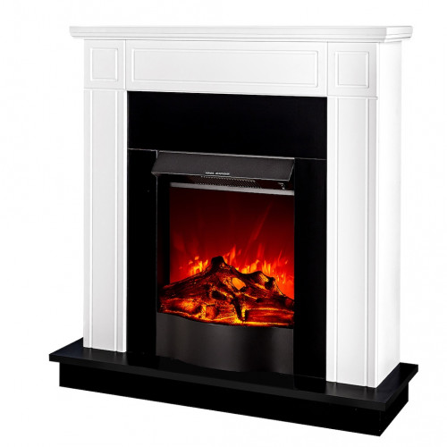 Cheminée électrique – Adam & Corsica blanc – 1500 W – décorative & chauffante - ArtFlame