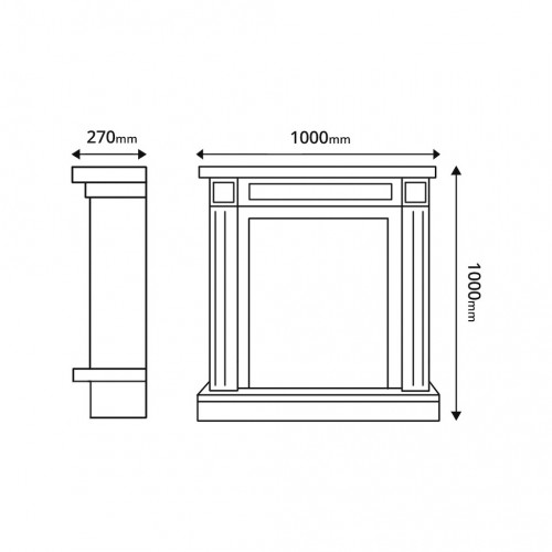 Cheminée électrique – Adam & Corsica blanc – 1500 W – décorative & chauffante - ArtFlame