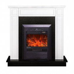 Cheminée électrique – Adam & Cristina blanc – 2000 W – flamme orange + timer de marque ArtFlame, référence: B9078800
