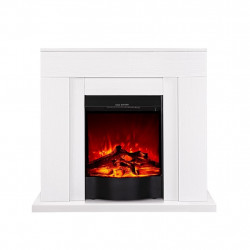 Cheminée électrique – Agnes & Corsica blanc wenge – 1500 W – flamme orange + télécommande de marque ArtFlame, référence: B9079000
