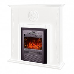 Cheminée électrique – Benedict & Cristina – 2000 W – Flamme LED – Blanc - ArtFlame