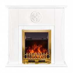Cheminée électrique – Benedict & Gala Gold – 2000 W – Flamme LED – Blanc de marque ArtFlame, référence: B9079600