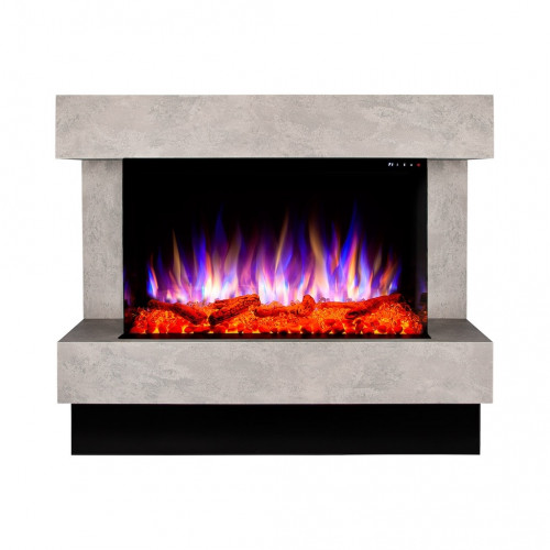 Cheminée électrique – Glow & Haiti 33 – 1500 W – Multicolore – Gris foncé - ArtFlame