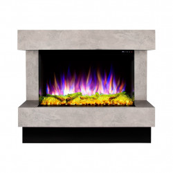 Cheminée électrique – Glow & Haiti 33 – 1500 W – Multicolore – Gris foncé - ArtFlame