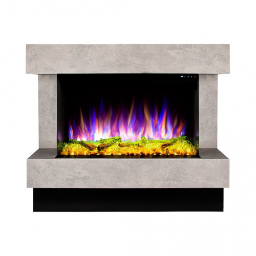 Cheminée électrique – Glow & Haiti 33 – 1500 W – Multicolore – Gris foncé - ArtFlame
