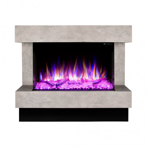 Cheminée électrique – Glow & Haiti 33 – 1500 W – Multicolore – Gris foncé - ArtFlame