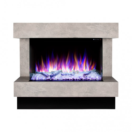 Cheminée électrique – Glow & Haiti 33 – 1500 W – Multicolore – Gris foncé - ArtFlame