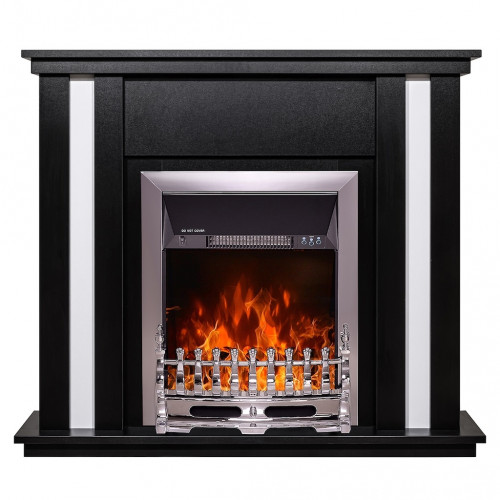 Cheminée électrique – Gustavo & Galileo Silver – 2000 W – Flamme réglable – Thermostat - ArtFlame