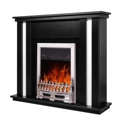 Cheminée électrique – Gustavo & Galileo Silver – 2000 W – Flamme réglable – Thermostat - ArtFlame