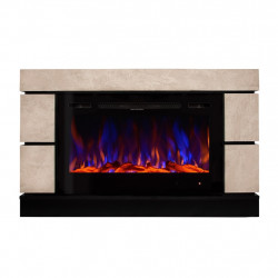 Cheminée électrique – Harmony & Adeli – 1500 W – Flamme multicolore – Bușteni & cristaux de marque ArtFlame, référence: B9080200