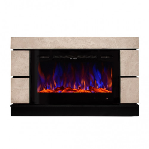 Cheminée électrique – Harmony & Adeli – 1500 W – Flamme multicolore – Bușteni & cristaux - ArtFlame