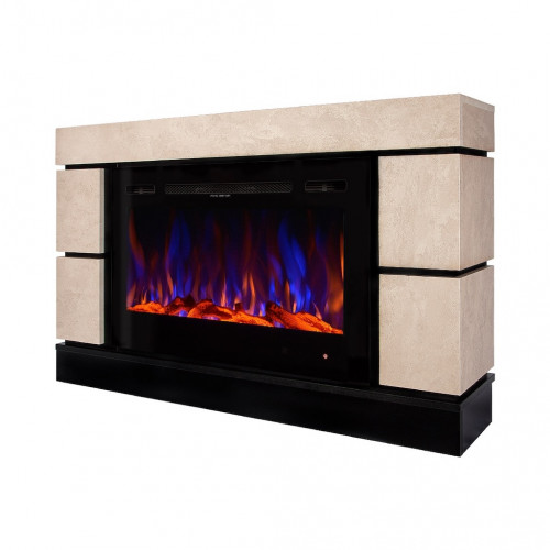 Cheminée électrique – Harmony & Adeli – 1500 W – Flamme multicolore – Bușteni & cristaux - ArtFlame