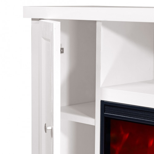 Cheminée électrique – Mozart & Tasmania – 1500W – Étagères de rangement – Télécommande - ArtFlame