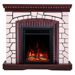 Cheminée électrique – Natali & Cris – 1500W – Flamme multicolore – Thermostat – Effet bois qui crépite de marque ArtFlame, référence: B9080800