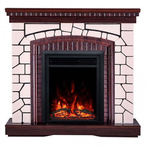 Cheminée électrique – Natali & Cris – 1500W – Flamme multicolore – Thermostat – Effet bois qui crépite - ArtFlame