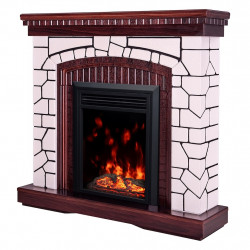 Cheminée électrique – Natali & Cris – 1500W – Flamme multicolore – Thermostat – Effet bois qui crépite - ArtFlame