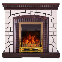 Cheminée électrique – Natali & Galileo Gold – 2000W – Télécommande – Design classique de marque ArtFlame, référence: B9081000