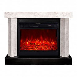Cheminée électrique – Palermo & Mirabella – 1950W – Effet sonore – Design moderne blanc de marque ArtFlame, référence: B9081200