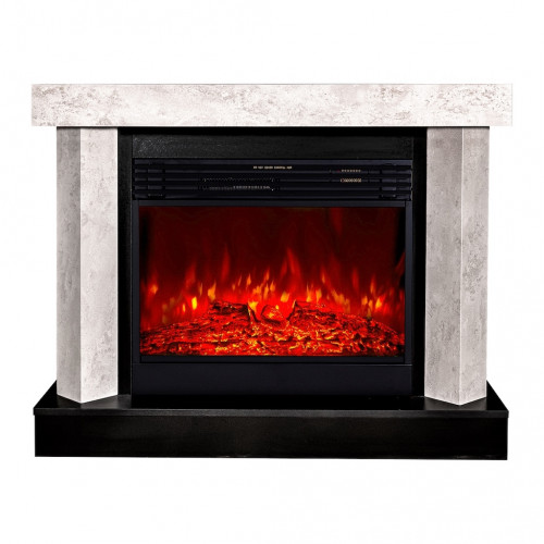 Cheminée électrique – Palermo & Mirabella – 1950W – Effet sonore – Design moderne blanc - ArtFlame
