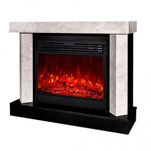 Cheminée électrique – Palermo & Mirabella – 1950W – Effet sonore – Design moderne blanc - ArtFlame