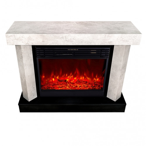 Cheminée électrique – Palermo & Mirabella – 1950W – Effet sonore – Design moderne blanc - ArtFlame