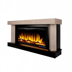 Cheminée électrique – Palermo Maxi & Schubert 42 – 1500W – Multicolore – Thermostat - ArtFlame