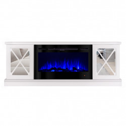 Cheminée électrique – Sorrento & Adeli – 1500W – blanc miroir - ArtFlame