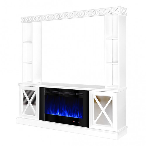 Cheminée électrique – Sorrento Plus & Adeli – 1500W – Blanc - ArtFlame