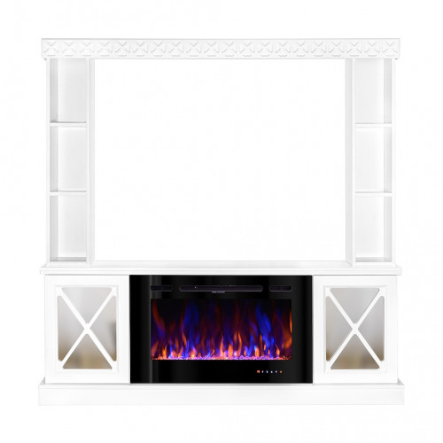 Cheminée électrique – Sorrento Plus & Adeli – 1500W – Blanc - ArtFlame