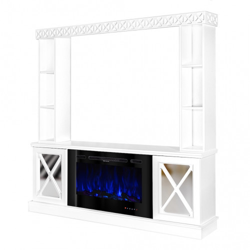 Cheminée électrique – Sorrento Plus & Adeli – 1500W – Blanc - ArtFlame