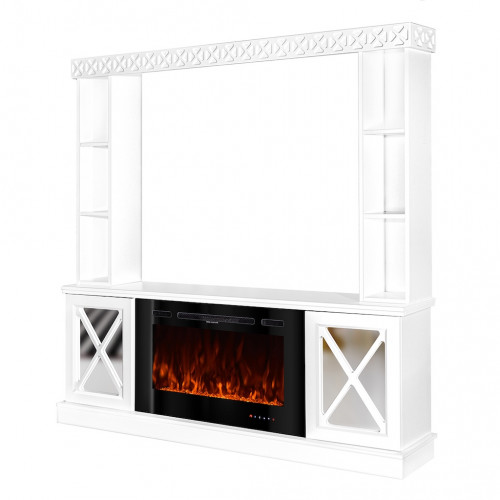 Cheminée électrique – Sorrento Plus & Adeli – 1500W – Blanc - ArtFlame
